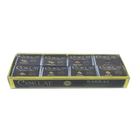 Barras artesanales de chocolate rellenas Caja x 16 Und. Sabores Surtidos.