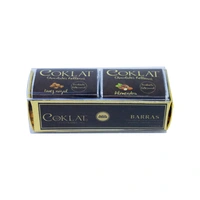 Barras artesanales de chocolate rellenas Caja x 6 Und. Sabores Surtidos.
